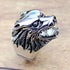 Bague Loup Solitaire (Acier)